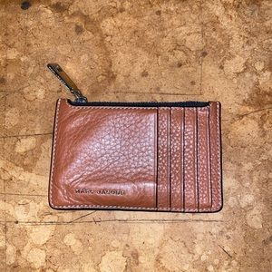 Marc jacobs leather card holder with zipper pouch